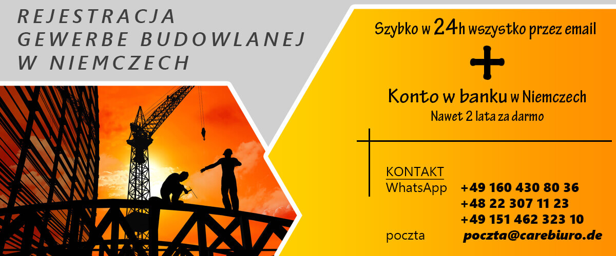 jak zalozyc gewerbe w niemczech